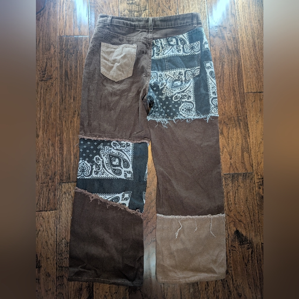 Patchwork Rodeo Country Style Pants - Picture 2 of 6